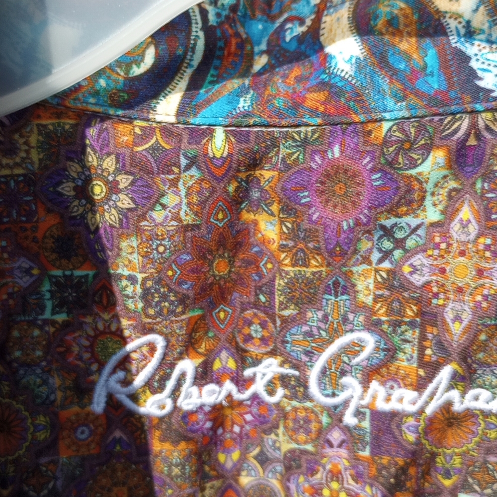 Robert Graham limited edition 3XL short sleeve shirt button down - Picture 3 of 8